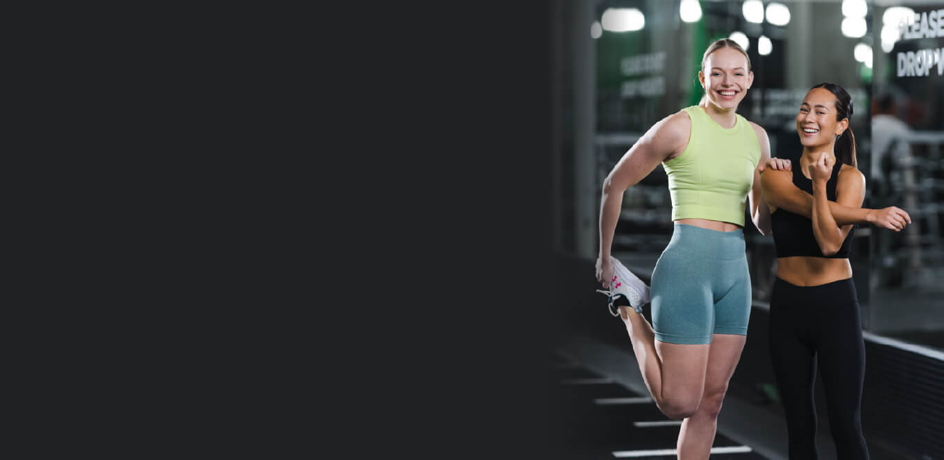 women stretching for fitness