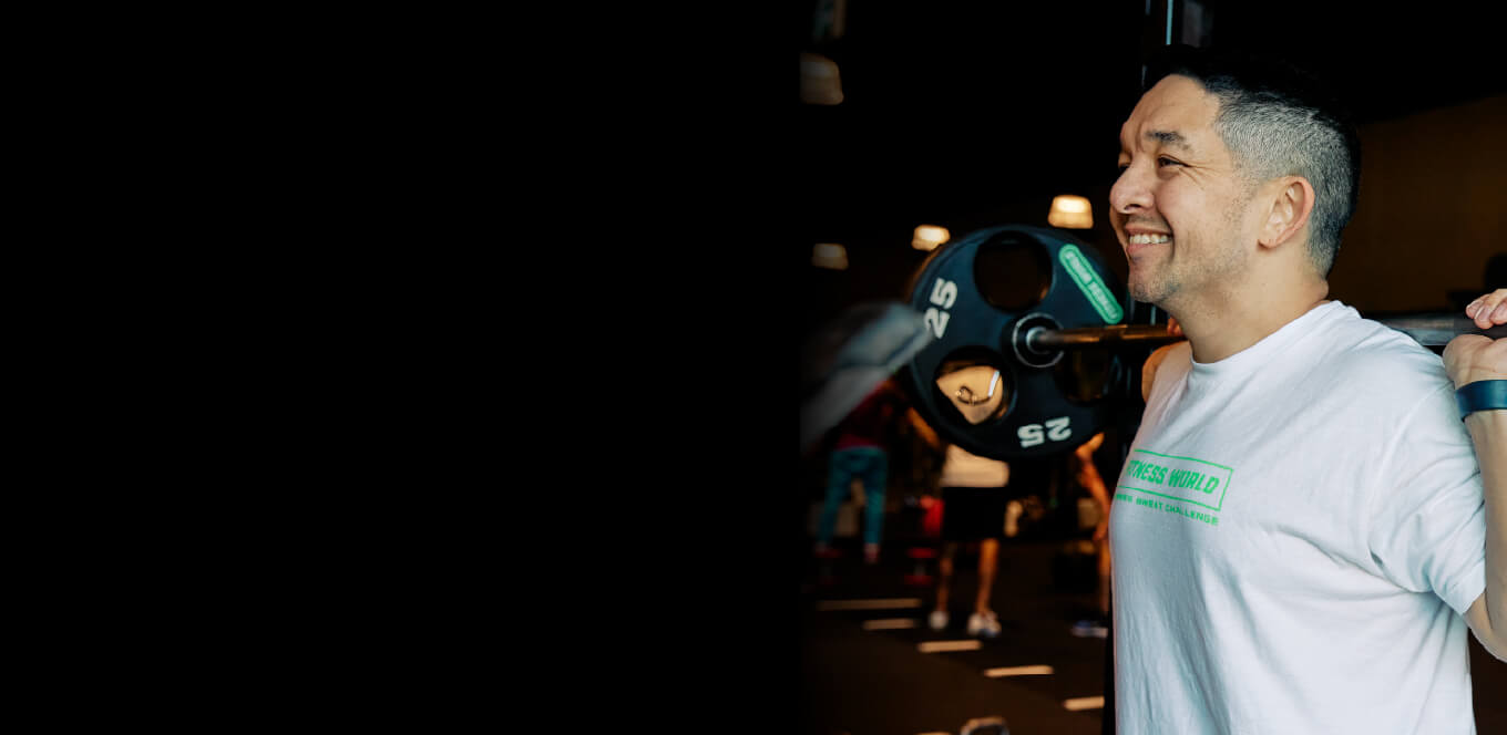 Man lifting weights for fitness