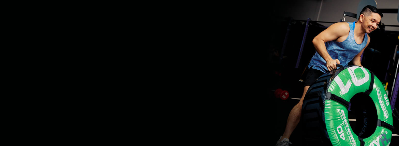 man doing fitness flipping ring