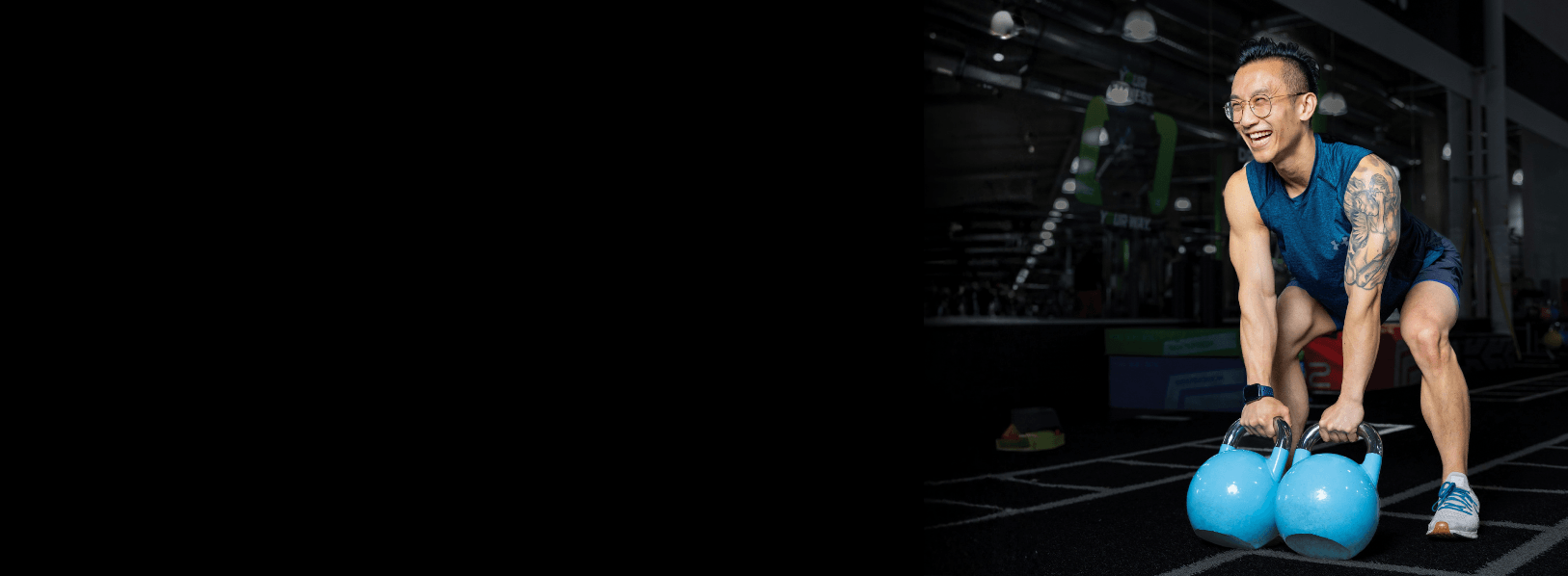 Man lifting weights for fitness