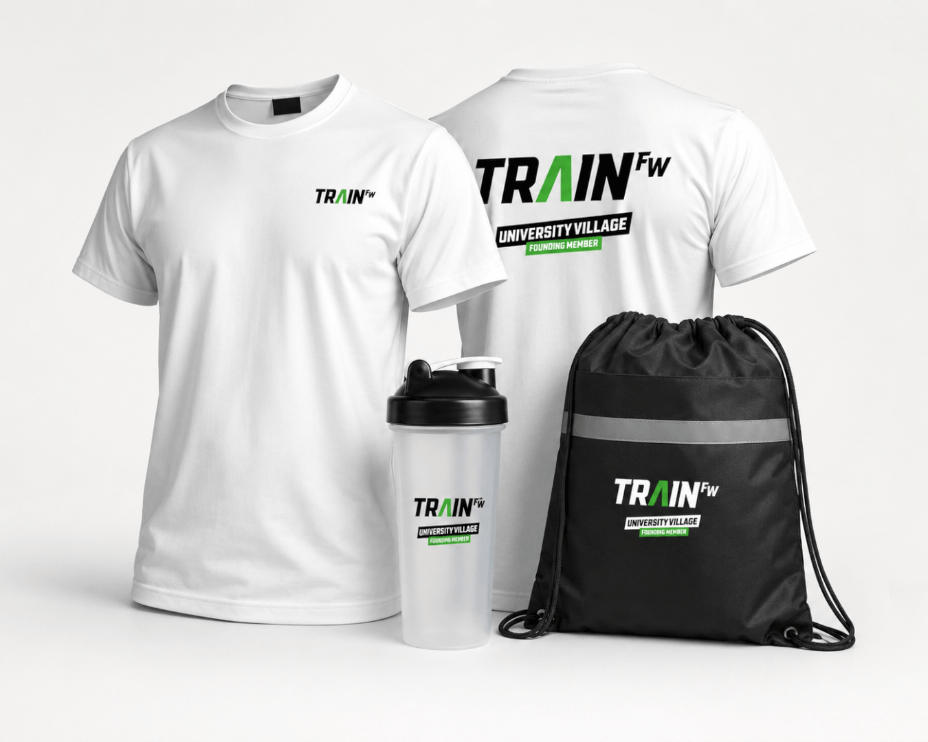 Founding Member Kit with t-shirt, bag and shaker bottle
