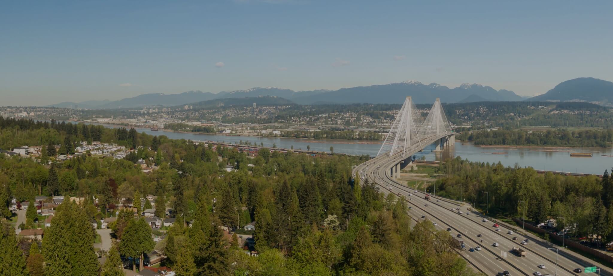 Port Mann Bridge in Surrey BC